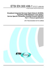 Die Norm ETSI EN 300436-1-V1.2.1 15.9.2000 Ansicht