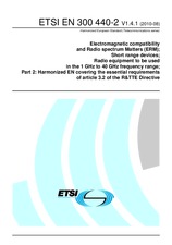 Die Norm ETSI EN 300440-2-V1.4.1 23.8.2010 Ansicht