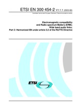 Die Norm ETSI EN 300454-2-V1.1.1 2.8.2000 Ansicht