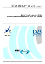 Die Norm ETSI EN 300468-V1.10.1 26.11.2009 Ansicht