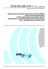 Die Norm ETSI EN 300474-1-V1.2.1 9.9.2003 Ansicht