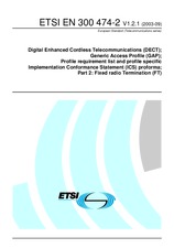 Die Norm ETSI EN 300474-2-V1.2.1 9.9.2003 Ansicht