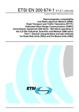 Die Norm ETSI EN 300674-1-V1.2.1 6.8.2004 Ansicht