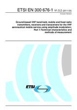 Die Norm ETSI EN 300676-1-V1.5.2 1.3.2011 Ansicht