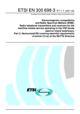 Die Norm ETSI EN 300698-3-V1.1.1 11.5.2001 Ansicht