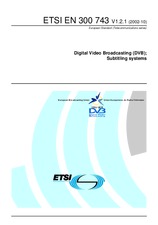 Die Norm ETSI EN 300743-V1.2.1 18.10.2002 Ansicht