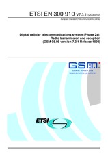 Die Norm ETSI EN 300910-V7.3.1 5.10.2000 Ansicht