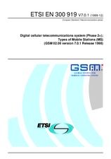 Die Norm ETSI EN 300919-V7.0.1 29.12.1999 Ansicht