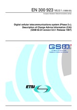 Die Norm ETSI EN 300923-V6.0.1 26.5.1999 Ansicht