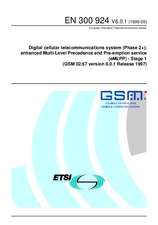 Die Norm ETSI EN 300924-V6.0.1 1.9.1999 Ansicht