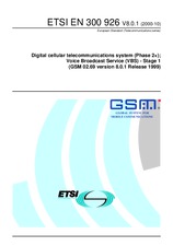 Die Norm ETSI EN 300926-V8.0.1 17.10.2000 Ansicht