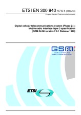 Die Norm ETSI EN 300940-V7.6.1 5.10.2000 Ansicht