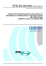 Die Norm ETSI EN 300945-V7.0.3 14.12.1999 Ansicht