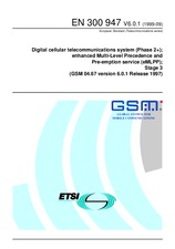 Die Norm ETSI EN 300947-V6.0.1 1.9.1999 Ansicht
