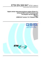 Die Norm ETSI EN 300947-V7.0.1 12.1.2000 Ansicht