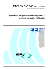 Die Norm ETSI EN 300948-V8.0.1 29.8.2000 Ansicht