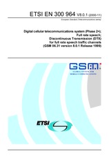 Die Norm ETSI EN 300964-V8.0.1 15.11.2000 Ansicht