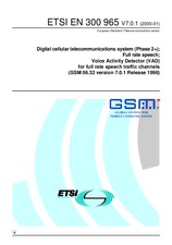 Die Norm ETSI EN 300965-V7.0.1 13.1.2000 Ansicht