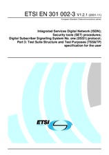 Die Norm ETSI EN 301002-3-V1.2.1 20.11.2001 Ansicht