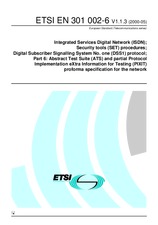 Die Norm ETSI EN 301002-6-V1.1.3 29.5.2000 Ansicht