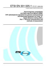 Die Norm ETSI EN 301025-1-V1.2.1 14.9.2004 Ansicht