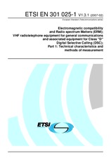 Die Norm ETSI EN 301025-1-V1.3.1 19.2.2007 Ansicht