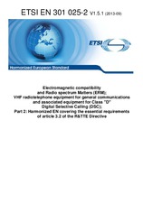 Die Norm ETSI EN 301025-2-V1.5.1 26.9.2013 Ansicht
