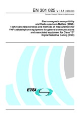 Die Norm ETSI EN 301025-V1.1.1 31.8.1998 Ansicht