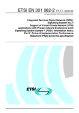 Die Norm ETSI EN 301062-2-V1.1.1 24.8.2000 Ansicht