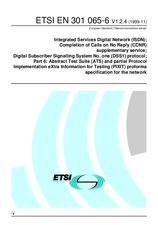 Die Norm ETSI EN 301065-6-V1.2.4 2.11.1999 Ansicht