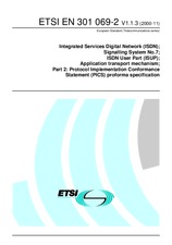 Die Norm ETSI EN 301069-2-V1.1.3 9.11.2000 Ansicht