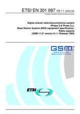 Die Norm ETSI EN 301087-V8.1.1 8.9.2000 Ansicht