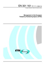 Die Norm ETSI EN 301161-V1.1.1 15.10.1998 Ansicht