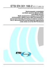 Die Norm ETSI EN 301166-2-V1.1.1 5.12.2001 Ansicht