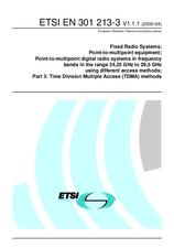 Die Norm ETSI EN 301213-3-V1.1.1 17.4.2000 Ansicht