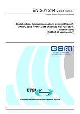 Die Norm ETSI EN 301244-V4.0.1 15.1.1998 Ansicht