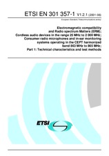 Die Norm ETSI EN 301357-1-V1.2.1 28.6.2001 Ansicht