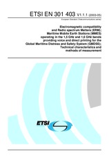 Die Norm ETSI EN 301403-V1.1.1 9.5.2003 Ansicht