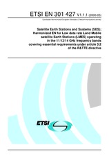 Die Norm ETSI EN 301427-V1.1.1 12.5.2000 Ansicht