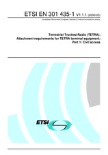 Die Norm ETSI EN 301435-1-V1.1.1 31.5.2000 Ansicht