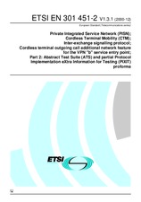 Die Norm ETSI EN 301451-2-V1.3.1 14.12.2000 Ansicht