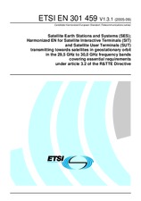 Die Norm ETSI EN 301459-V1.3.1 19.9.2005 Ansicht