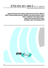 Die Norm ETSI EN 301469-5-V1.1.1 16.10.2000 Ansicht