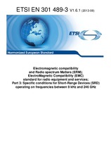 Die Norm ETSI EN 301489-3-V1.6.1 23.8.2013 Ansicht