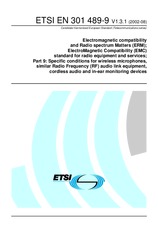 Die Norm ETSI EN 301489-9-V1.3.1 29.8.2002 Ansicht