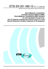 Die Norm ETSI EN 301489-10-V1.1.1 28.9.2000 Ansicht