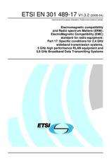 Die Norm ETSI EN 301489-17-V1.3.2 23.4.2008 Ansicht