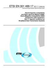 Die Norm ETSI EN 301489-17-V2.1.1 12.5.2009 Ansicht