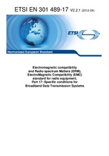 Die Norm ETSI EN 301489-17-V2.2.1 4.9.2012 Ansicht