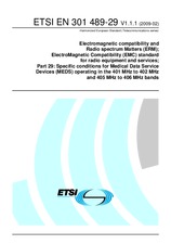 Die Norm ETSI EN 301489-29-V1.1.1 17.2.2009 Ansicht